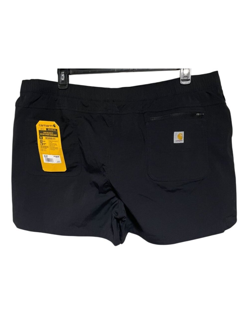 Carhartt Force Womens Work Short  XXL 20  Black Relaxed Fit Ripstop 5-Pocket